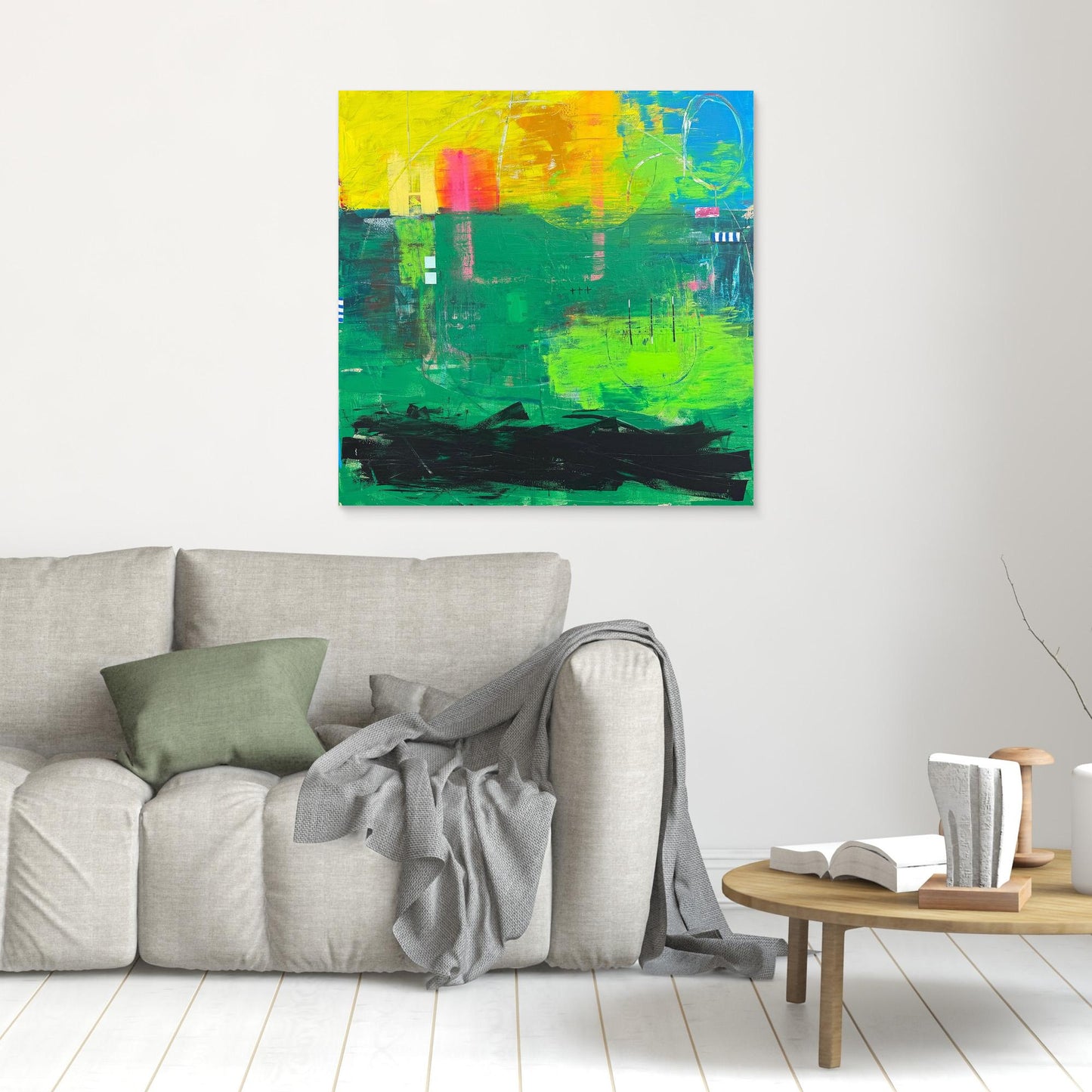 Tethered canvas print