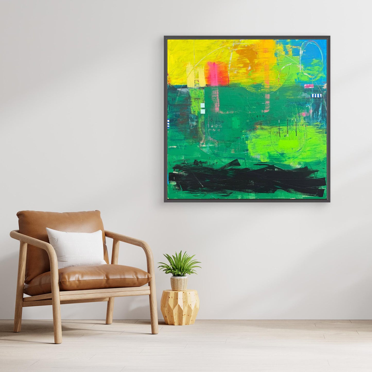 Tethered canvas print