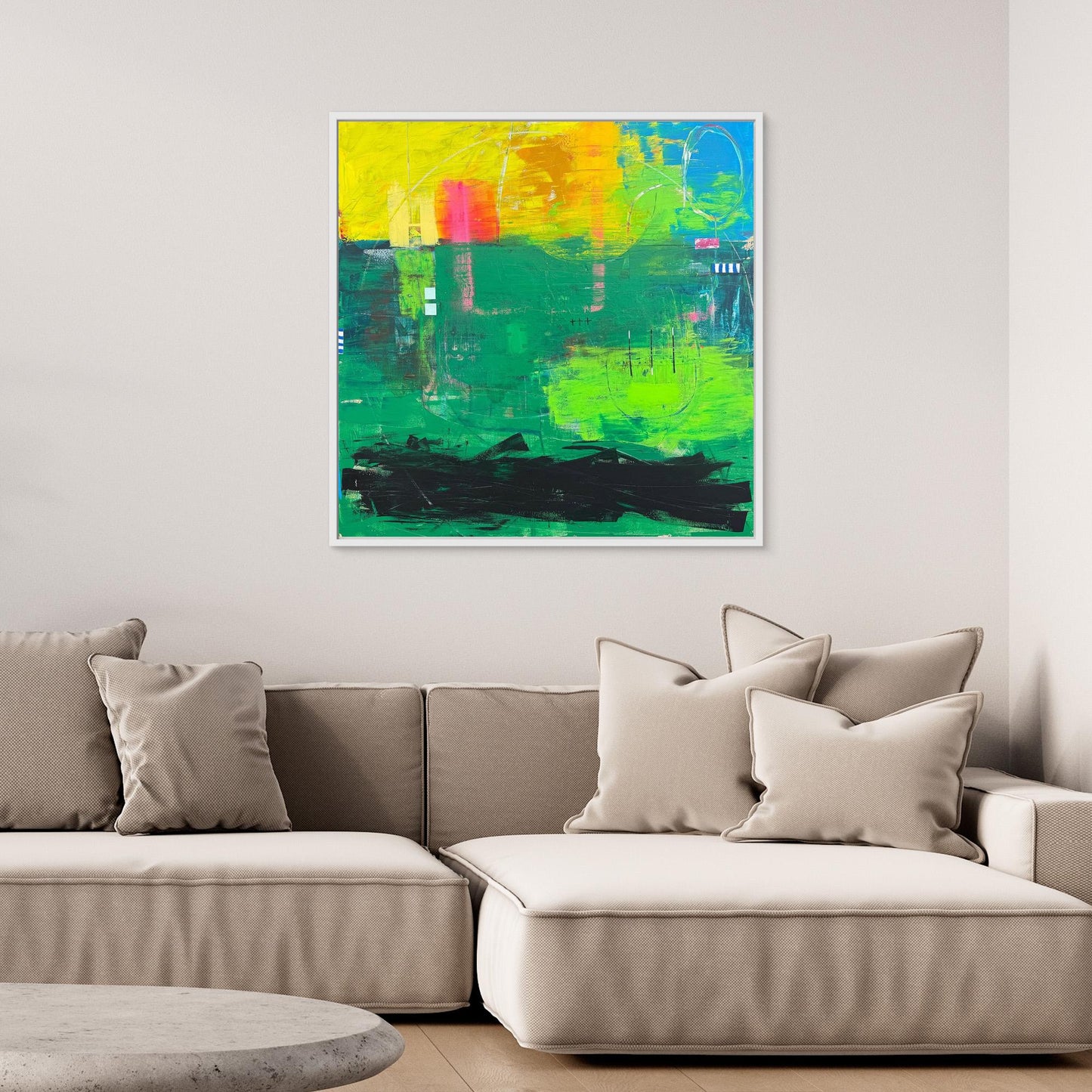 Tethered canvas print