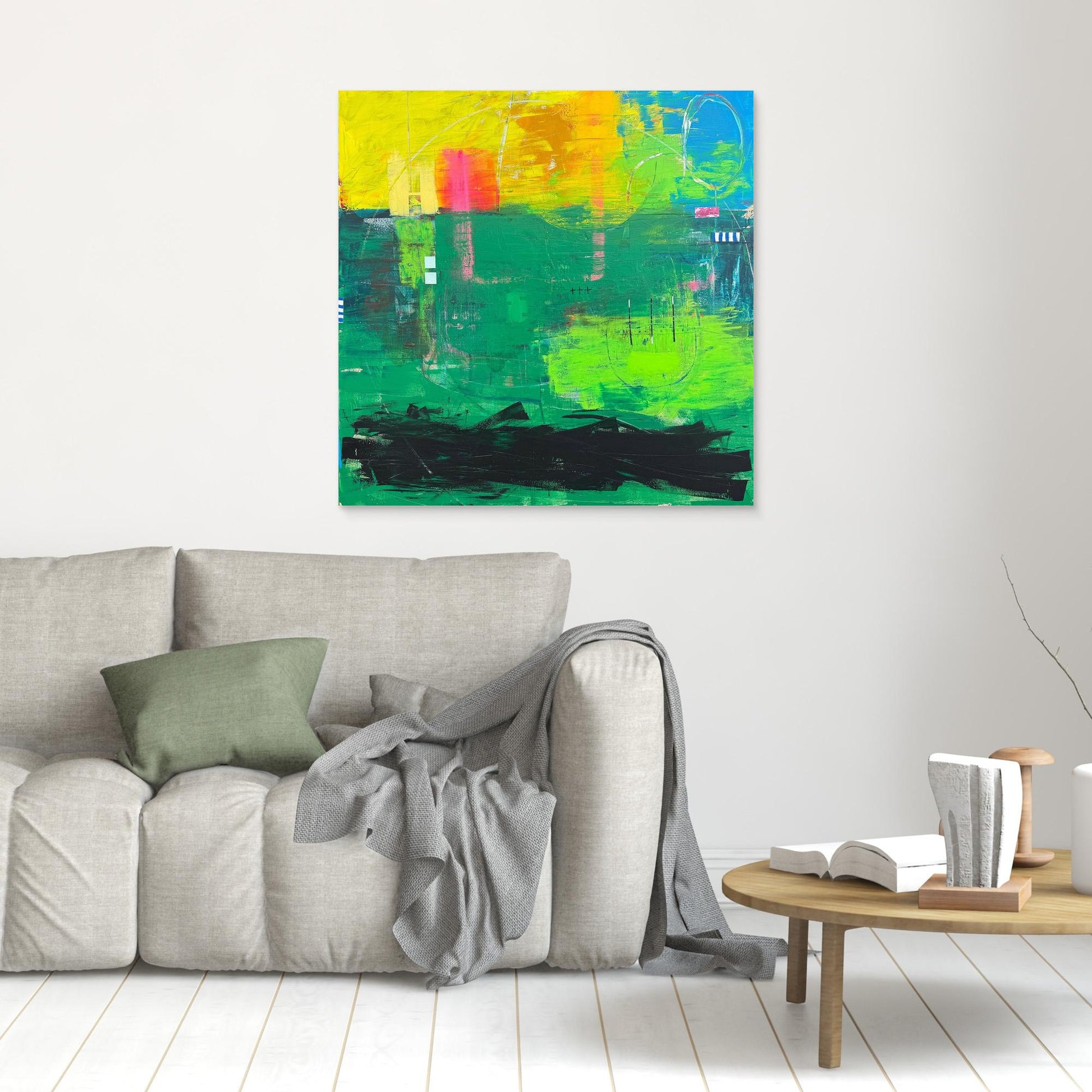 Tethered canvas print